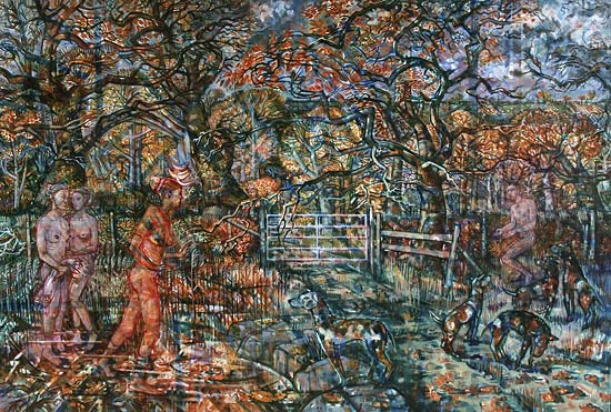 Autumn, Diana and Actaeon 2015 - oil on canvas (100 x 150 cm)