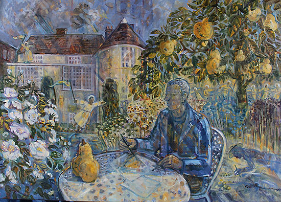 Gainsborough House, the Quince  2023 - oil on canvas (65 x 92 cm)