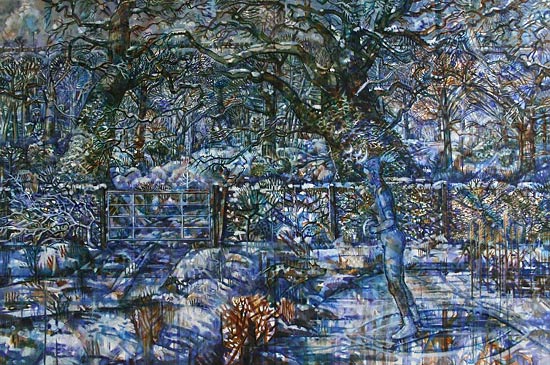 Winter Evening, Diana Remembers Actaeon 2015 - oil on canvas (100 x 150 cm)