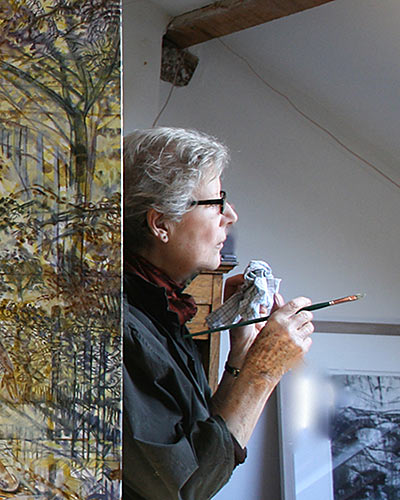 Kate in her studio