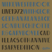Mike Westbrook Live 1972 CD cover