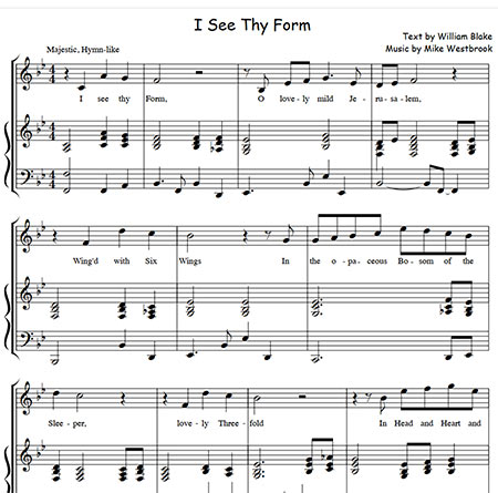 I See Thy Form - sheet music